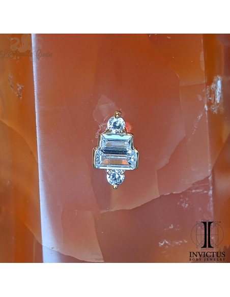 Accessoire en or 14 carats  et zircons Threadless - Invictus