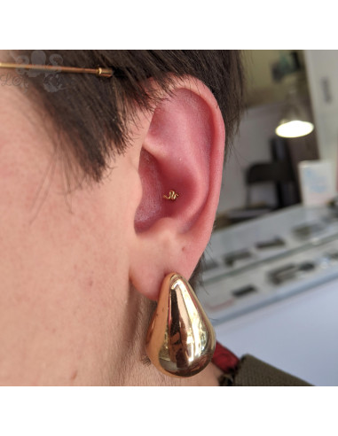 Serpent en or jaune 18 carats Threadless