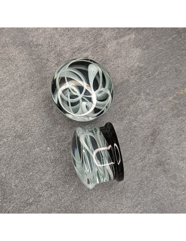 Paire de plug en verre