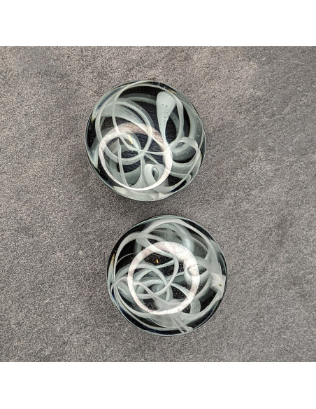 Paire de plug en verre