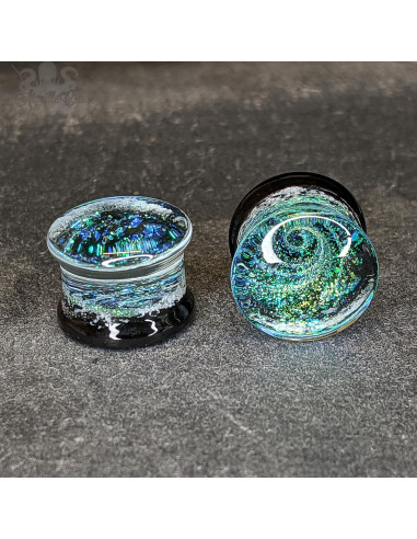 Paire de plug en verre