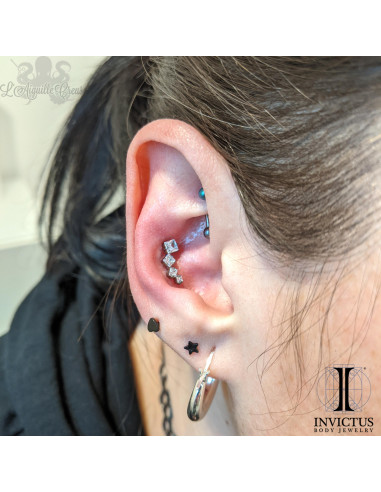 Cluster de zircons Invictus en titane - pour 1.2 mm