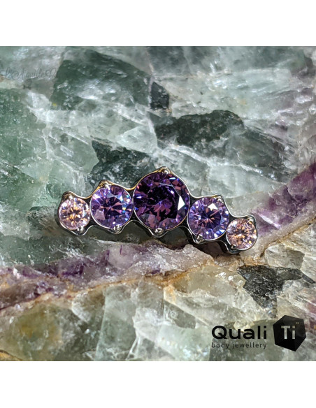 Accessoire QualiTi en titane & zircons - pour 1 ou 1.2 mm