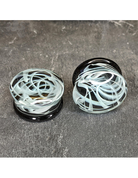 Paire de plug en verre