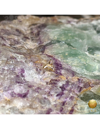 LIS en or jaune 14 carats Threadless - Karma