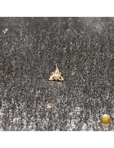 LIS en or jaune 14 carats Threadless - Karma