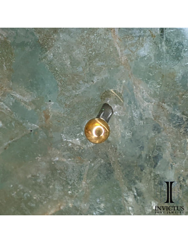 Bille Invictus en titane pvd or 24 carats - threadless