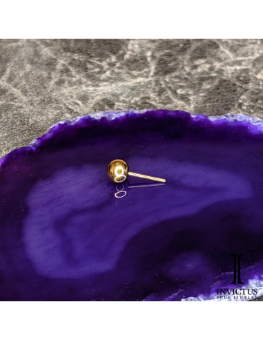 Bille Invictus en titane pvd or 24 carats - threadless
