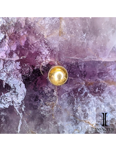 Bille Invictus en titane pvd gold - pour 1.2 mm