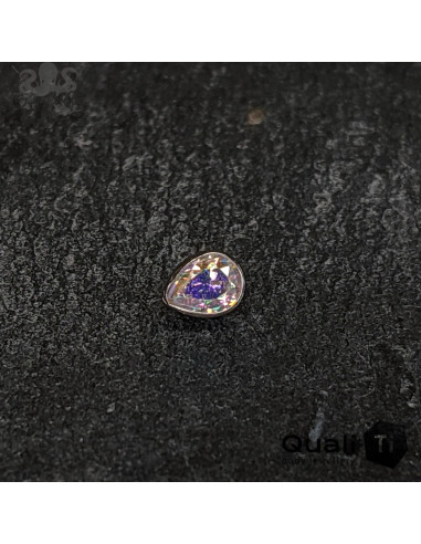 Goutte de zircon QualiTi en titane- pour 1 ou 1.2 mm