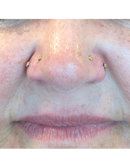 Accessoire tri-bead en or jaune 18 carats Threadless