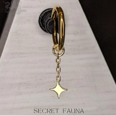 'The sparkle' charme en or jaune 14 carats -Secret Fauna