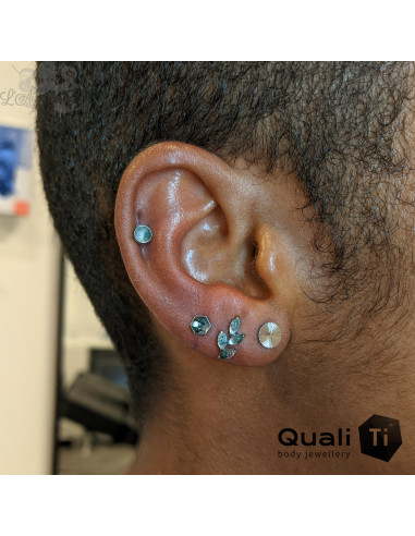 Cluster QualiTi en titane et Agate mousse - pour 1 ou 1.2 mm