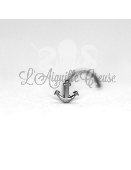 Stud Ancre en acier chirurgical 316L anodisé noir