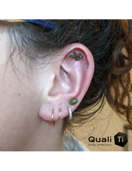 Cluster QualiTi en titane et Agate mousse - pour 1 ou 1.2 mm