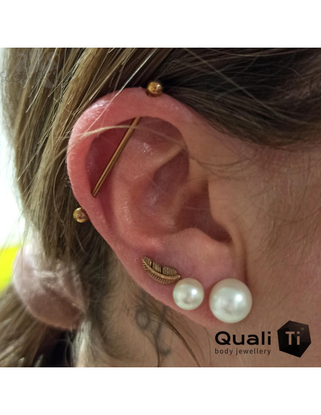 Barbell en titane en 1.6 et 2mm pas de vis interne