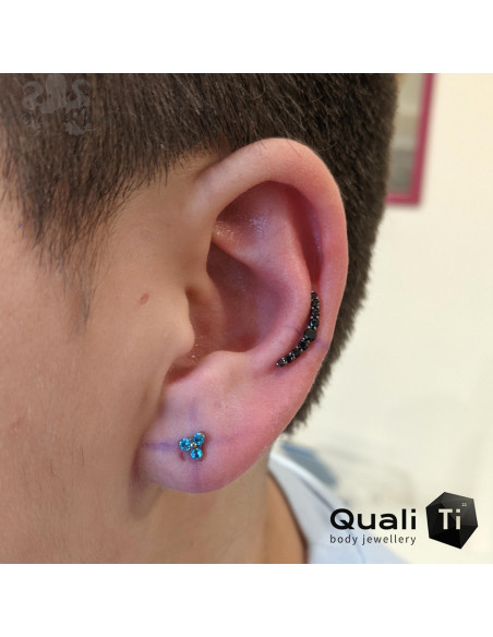Cluster QualiTi en titane & zircons - pour 1 ou 1.2 mm