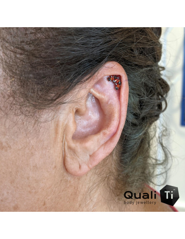 Accessoire QualiTi en titane et zircons premiums, pour 1 ou 1.2 mm