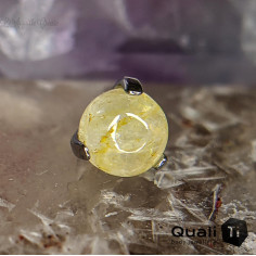 Accessoire QualiTi en titane & Ambre jaune de 4 mm , pour 1.6 mm