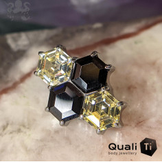 'Crunchie' QualiTi en titane et zircons premiums, pour 1 ou 1.2 mm