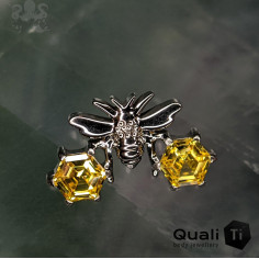 'Honey I'm comb' QualiTi en titane et zircons premiums, pour 1 ou 1.2 mm