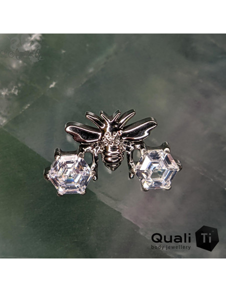 'Honey I'm comb' QualiTi en titane et zircons premiums, pour 1 ou 1.2 mm