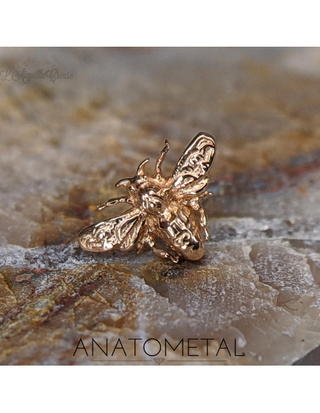 Abeille en or rose 18 carats ANATOMETAL Threadless