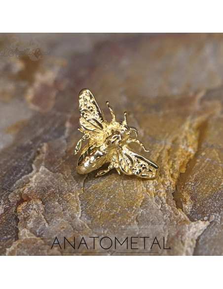 Abeille en or jaune 18 carats ANATOMETAL Threadless
