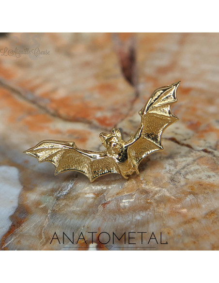 Chauve-souris en or jaune 18 carats ANATOMETAL Threadless