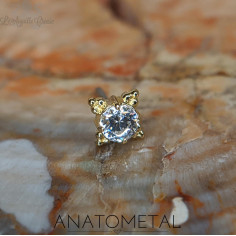 Zia en or jaune 18 carats ANATOMETAL Threadless