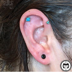 Paire de plugs Gorilla Glass noir 2