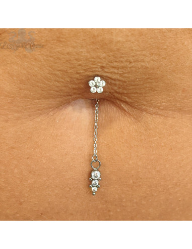 Charm Cristaux Swarovski et titane