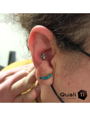 Accessoire QualiTi en titane & zircons - pour 1 ou 1.2 mm