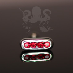 Bijou de cartilage 4 Strass 2