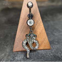 Bijou de nombril serpent