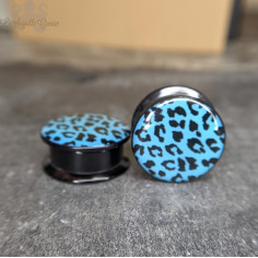 Plug Léopard en acrylique