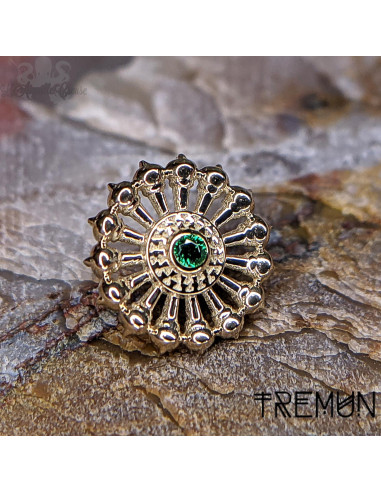 Minerva en Or 14 carats Invictus et pierre fine, pour bijou en 1.6 mm