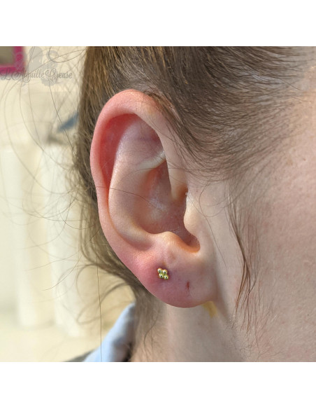 Accessoire en or jaune 18 carats Threadless