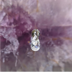 Goutte de zircon et titane Threadless