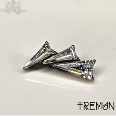 'Renai' Tremun en titane & zircons , pour 1 ou 1.2 mm 2