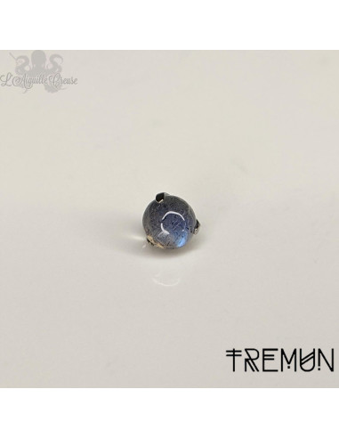 Sphère Tremun en titane & labradorite , pour 1 ou 1.2 mm