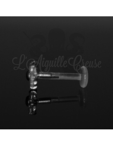 Fleur en zircons clipable