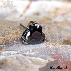 Coeur de zircon en titane Threadless - Neometal