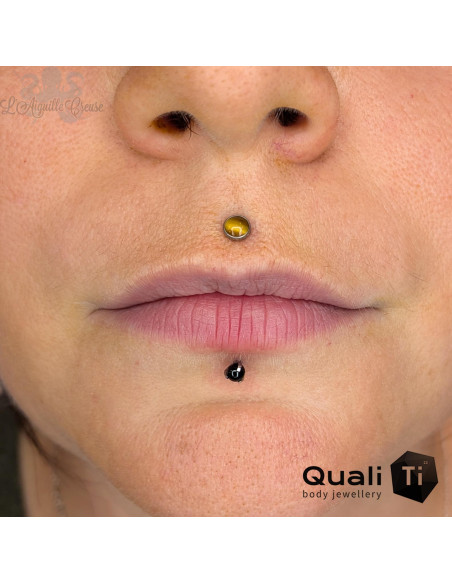 Accessoire QualiTi en titane & Onyx de 3 mm , pour 1 ou 1.2 mm