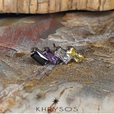 Accessoire 'Elio' 4 zircons Khrysos en titane - Threadless 2