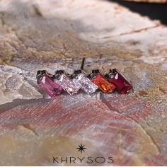 Accessoire 'Elio' 5 zircons Khrysos en titane - Threadless