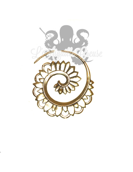 Boucle d'oreille / Accessoire pour tunnel, en Bronze