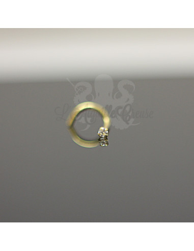 Stud Or jaune 18 carats & Zircon rond de 1.5 mm