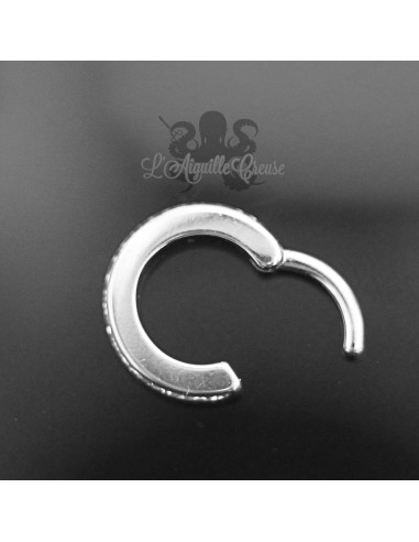 Anneau segmenté strassé, ouverture facile