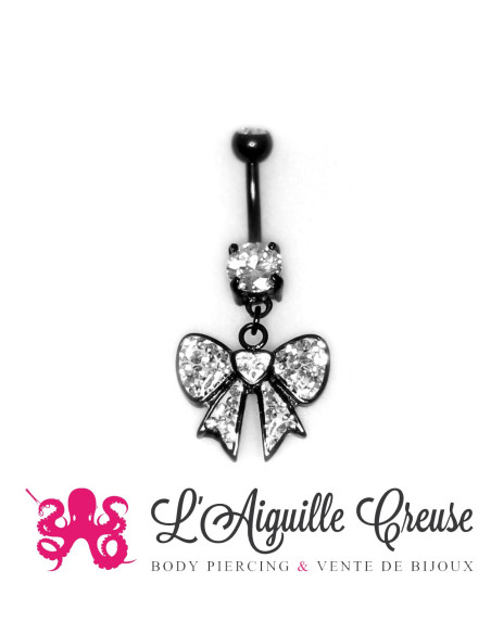 Noeud glossy anodisé noir